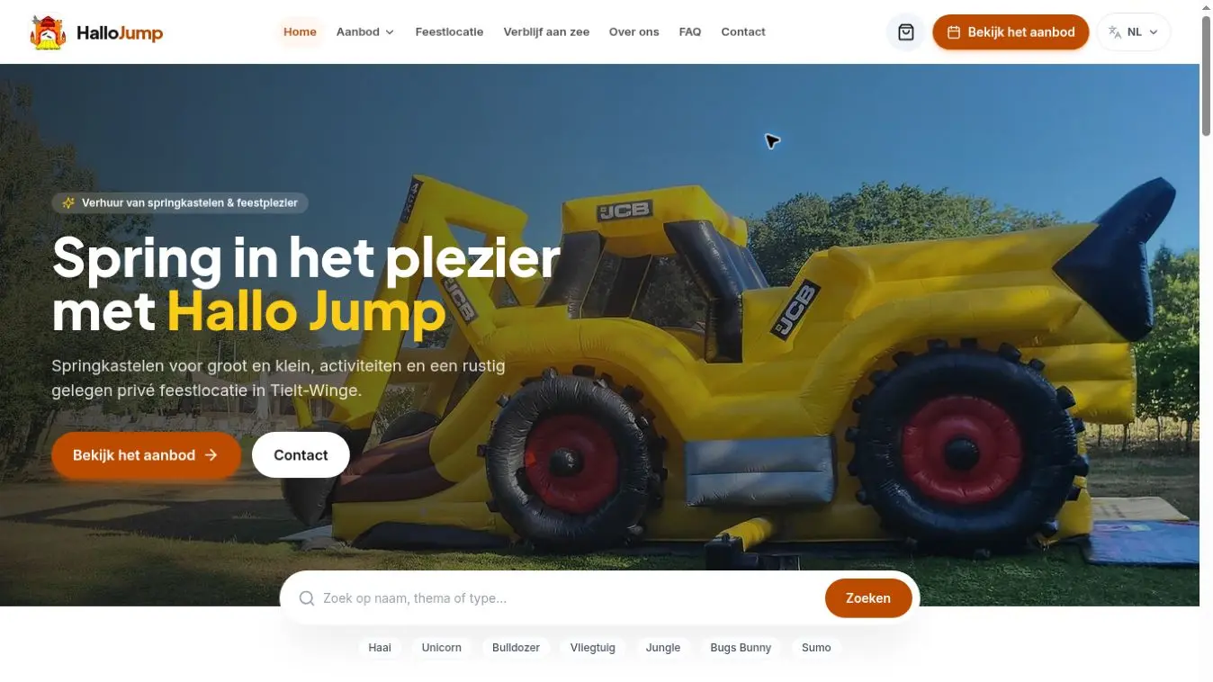 Hallo Jump website